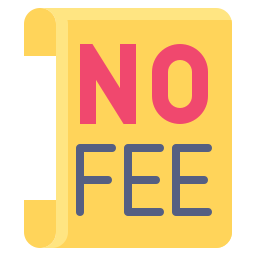 No fee icon