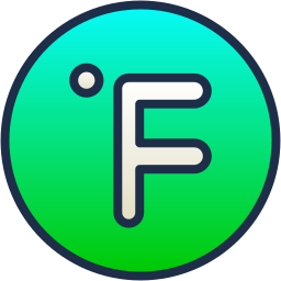 grad fahrenheit icon