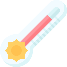 Hot temperature icon