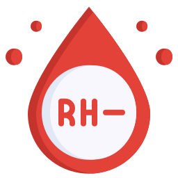 Blood rh negative icon