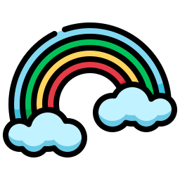 regenboog icoon