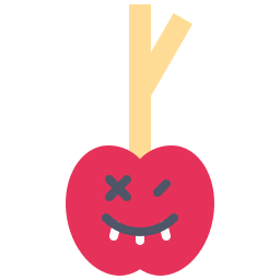 karmelizowane jabłko ikona