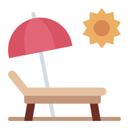 Sunbathing icon