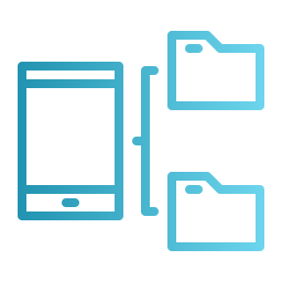 transferencia de datos icono