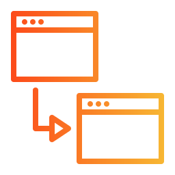 transferencia de datos icono