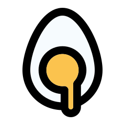 Вареное яйцо иконка