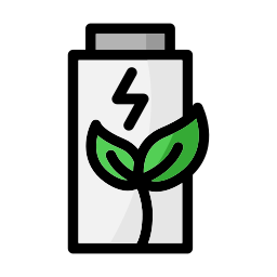 Battery eco icon