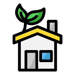 Eco house icon