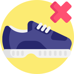 keine schuhe icon