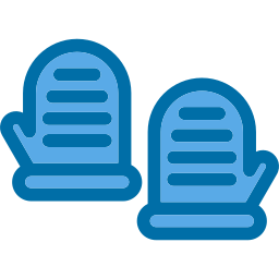 Baby gloves icon