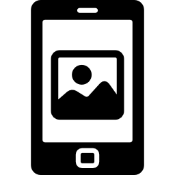 foto auf dem telefonbildschirm icon