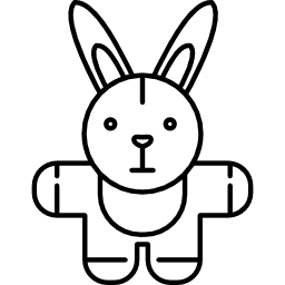gevuld konijn icoon
