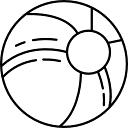 pelota de playa grande icono