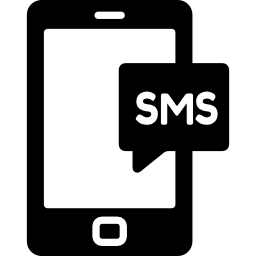 sms de celular icono
