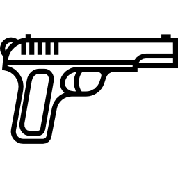 pistola automática icono