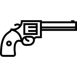 gros revolver Icône