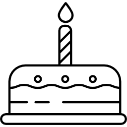 eerste verjaardag icoon