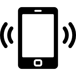 smartphone klingelt icon