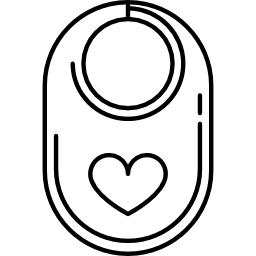 Bib with Heart icon