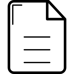Document with Lines icon