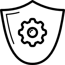 configuración de escudo icono