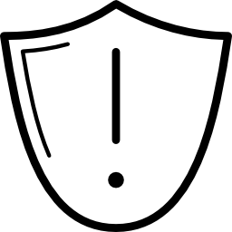 escudo de atención icono