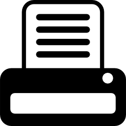 Принтер с текстовым файлом иконка