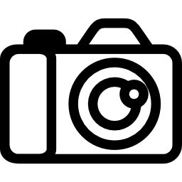 antigua cámara de fotos digital icono