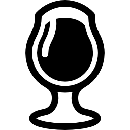 bicchiere pieno di vino icona