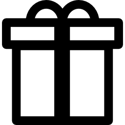 scatola regalo icona