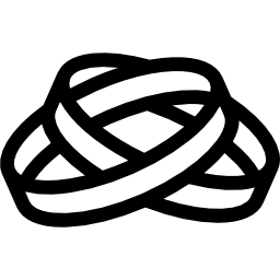 Два обручальных кольца иконка