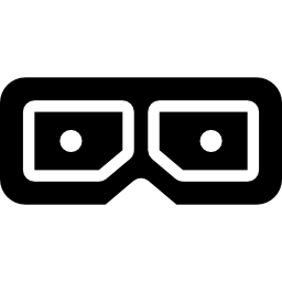 occhiali 3d in cartone icona