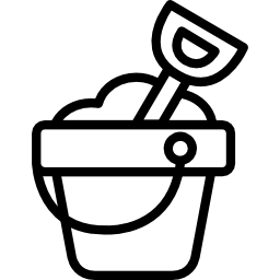 Sand Bucket and Shovel icon