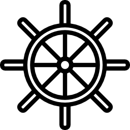 schip stuurwiel icoon
