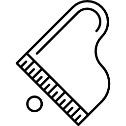 Grand Piano Overhead View icon