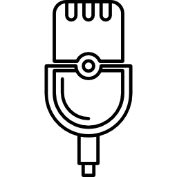 duży zabytkowy mikrofon ikona