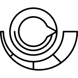 rueda de volumen icono