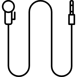 mikrofon mit langem kabel icon