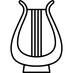harfa z trzema strunami ikona