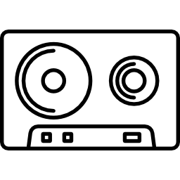 cassete transparente icono