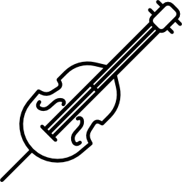 violonchelo inclinado icono