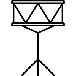 tambor con soporte icono