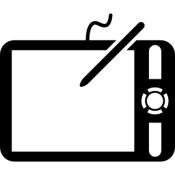 tablet con dispositivo di disegno icona