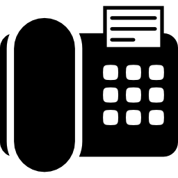 Телефон с факсом иконка