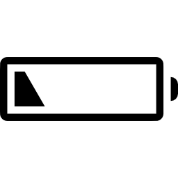 batterij bijna leeg icoon