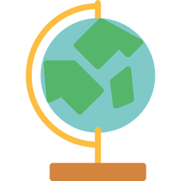 Earth globe icon