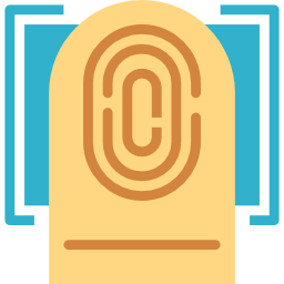 Сканирование отпечатков пальцев иконка
