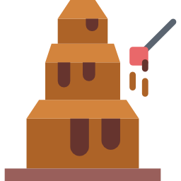 fontaine de chocolat Icône