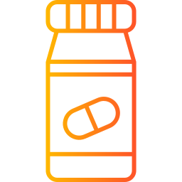 bottiglia di pillole icona