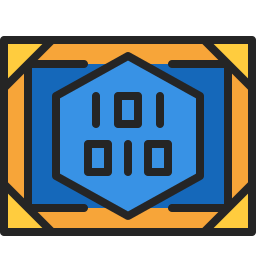 Digital art icon